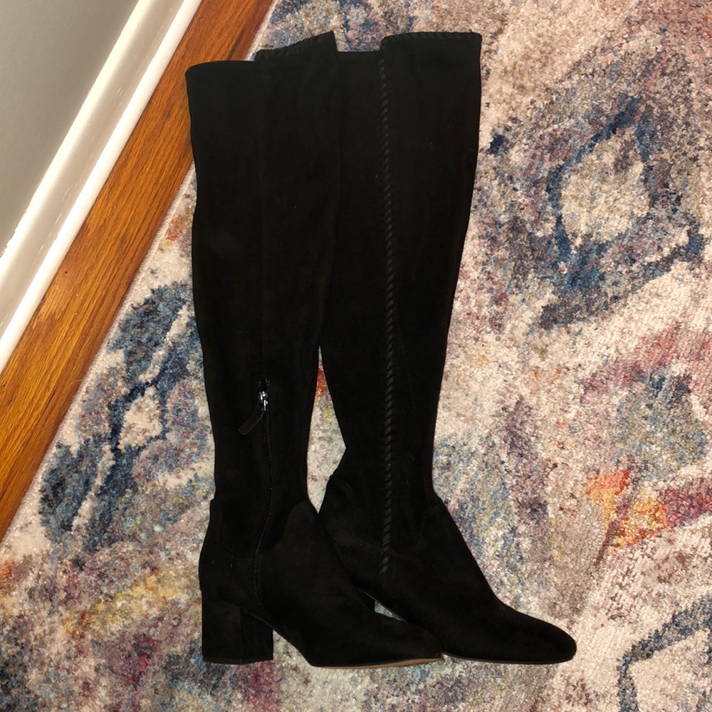 Kayda stretchy over the knee boot black